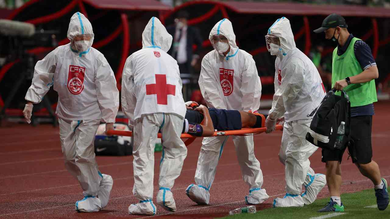 Malore sul campo di calcio