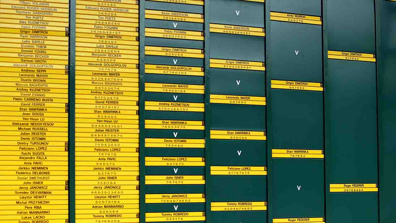 Wimbledon tabellone