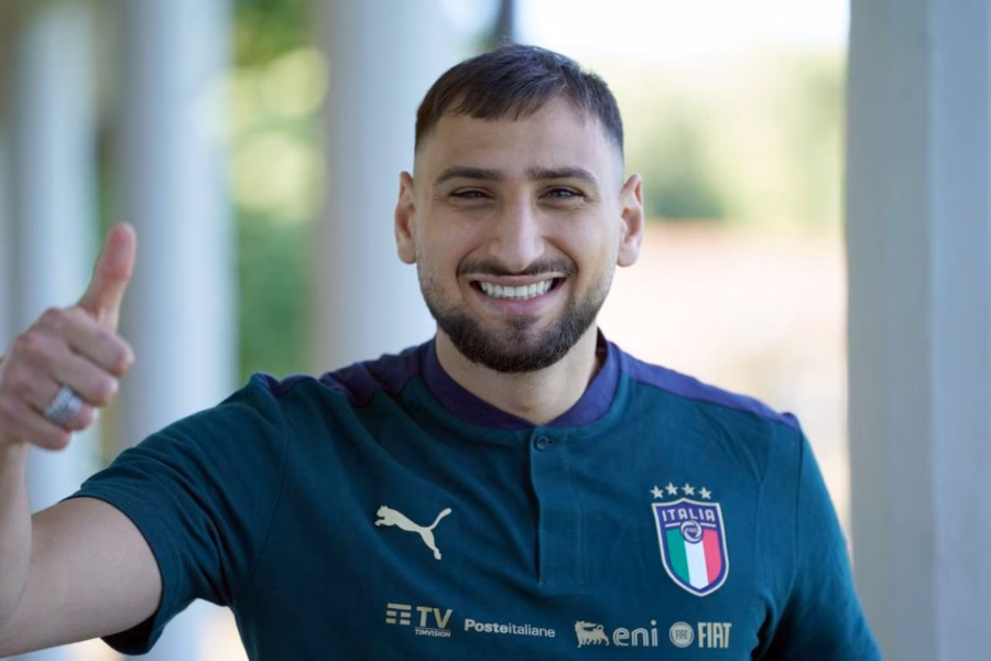 Gianluigi Donnarumma, portiere dell'Italia e del Manchester City