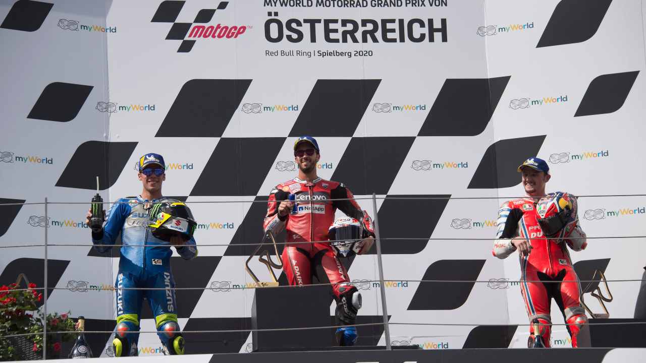 Podio MotoGp Austria