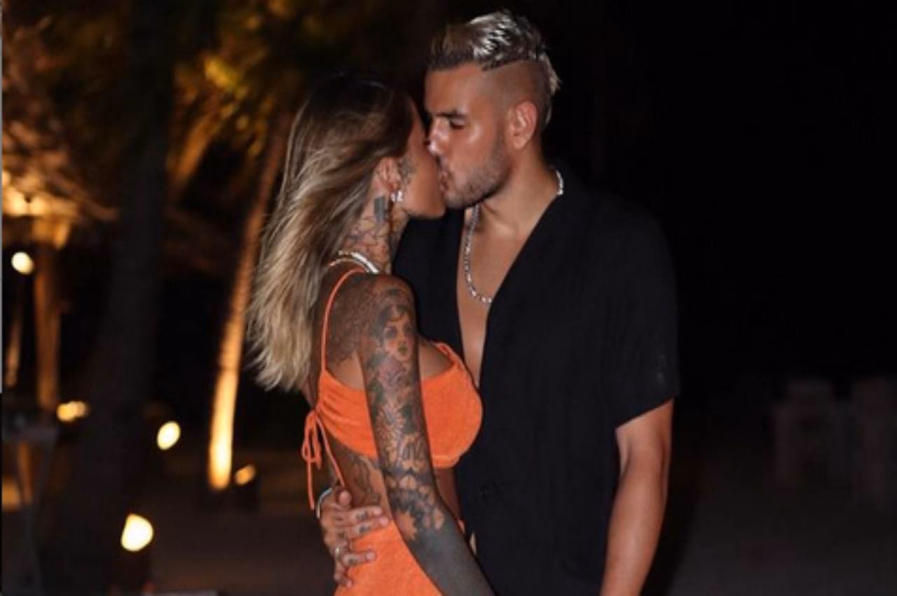 Zoe Cristofoli e Theo Hernandez