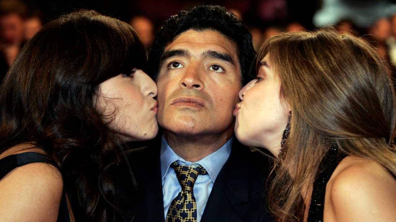 Dalma con Diego Maradona