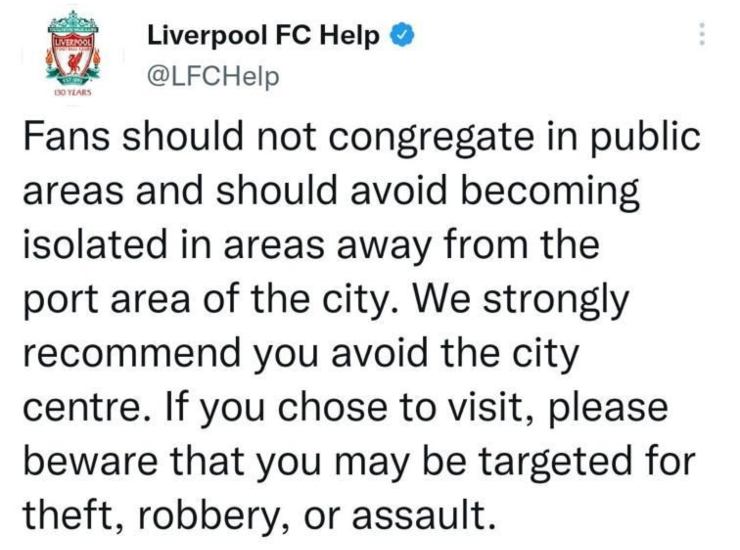 Il comunicato del Liverpool [Credit: Twitter] - Sportitalia