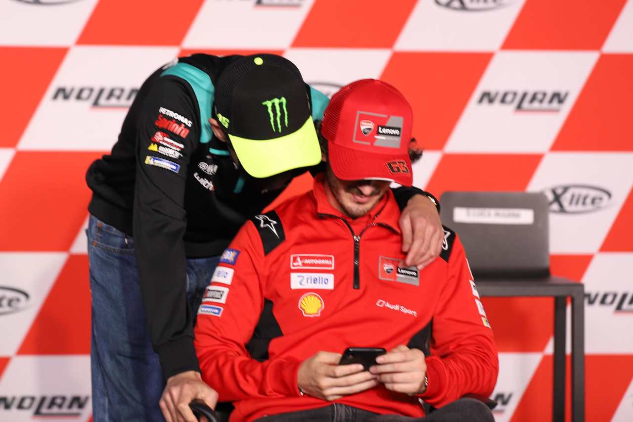 Valentino Rossi e Bagnaia