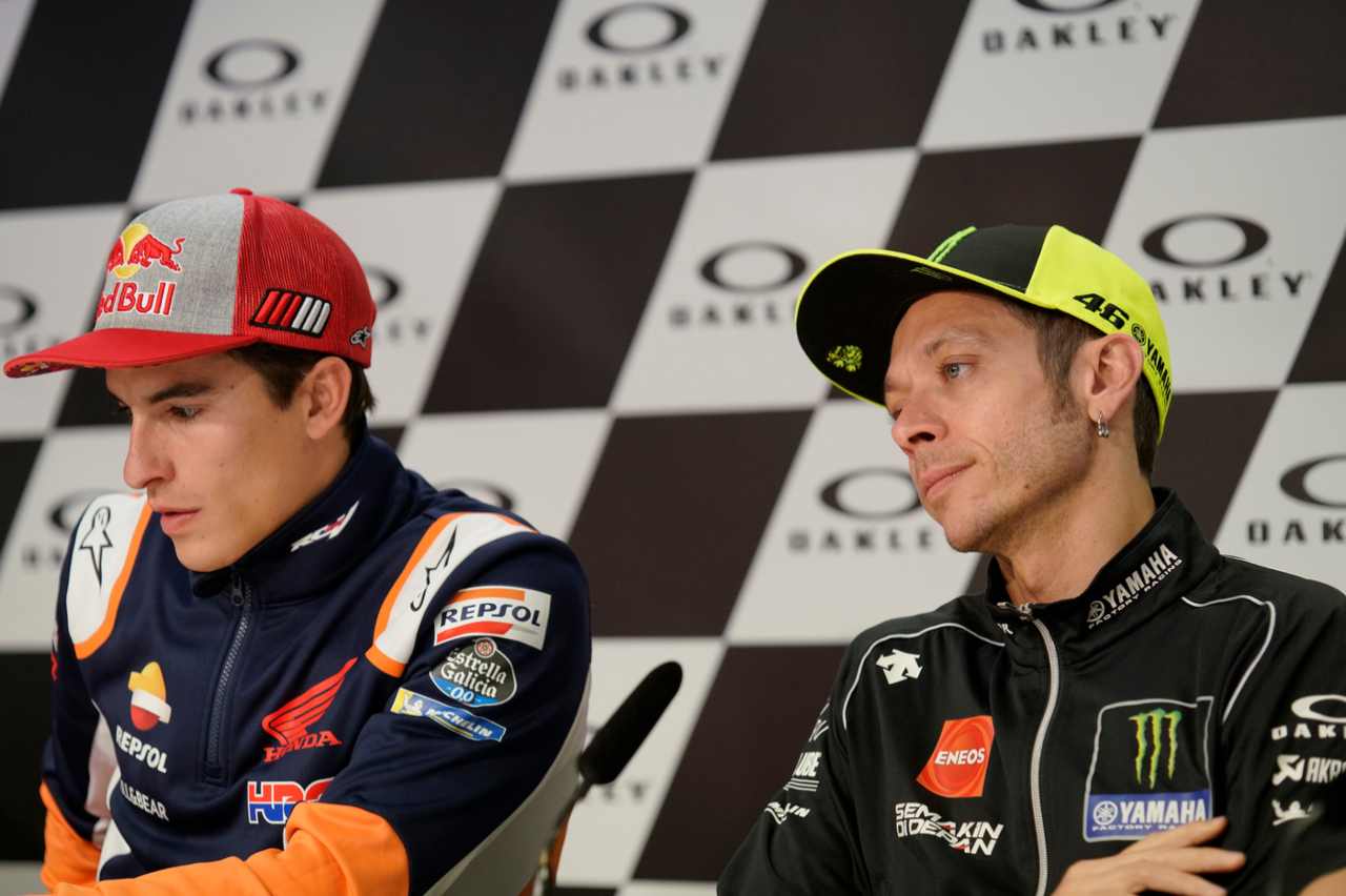 Valentino Rossi e Marc Marquez