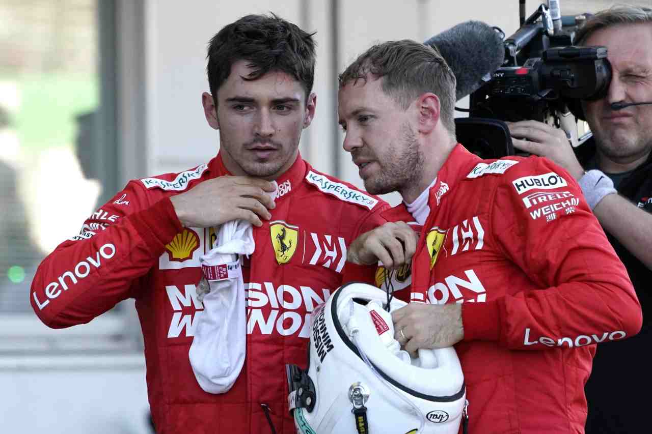 Leclerc e Vettel 