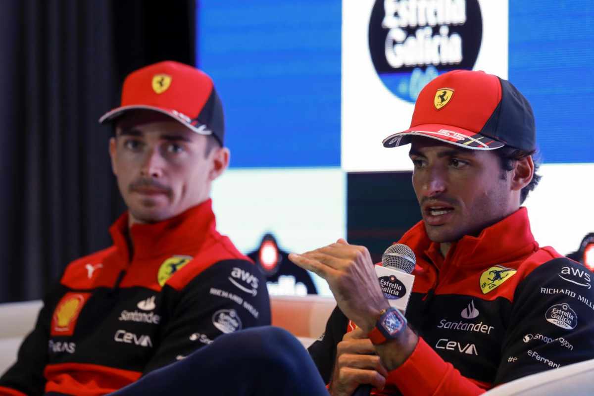 Ferrari Leclerc e Sainz che attesa
