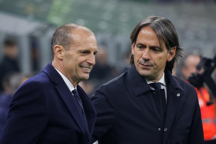 La Juventus di Allegri potrebbe scavalcare l'Inter di Simone Inzaghi
