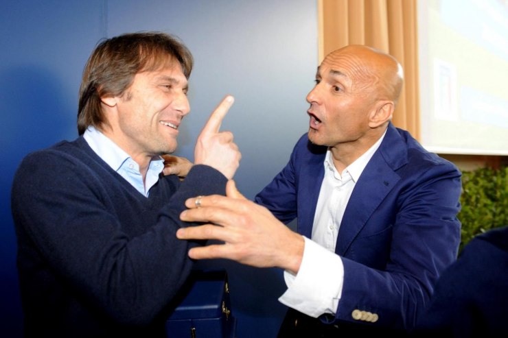 Spalletti e Conte passaggio di consegne