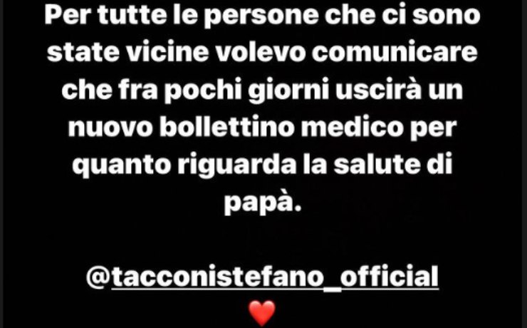 Comunicato su Tacconi