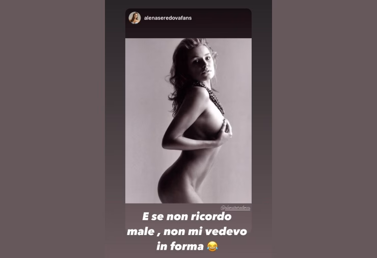 Alena Seredova stuzzica i suoi fan con una storia pazzesca