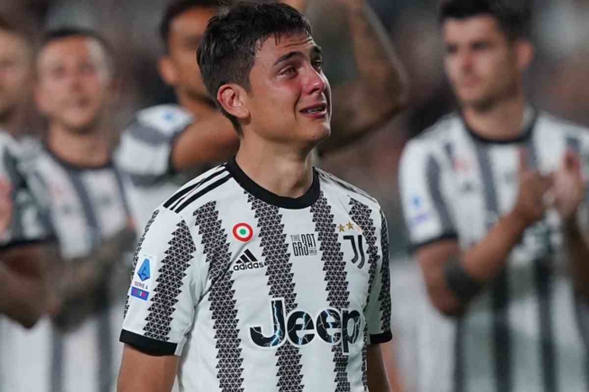 Dybala piange - foto lapresse