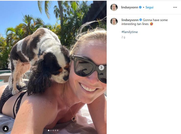 Lindsey Vonn incanta tutti con l'ultimo scatto pubblicato su Instagram.