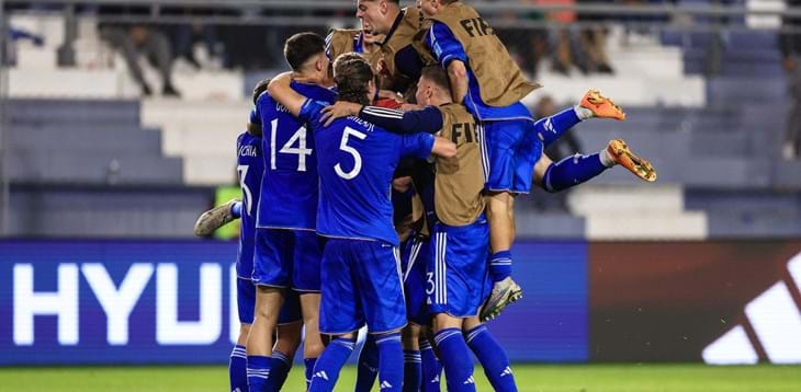 Italia Under 20 esultanza