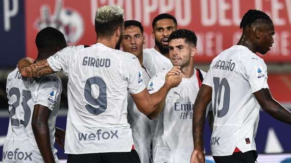 Milan, +3 all’esordio: Giroud e Pulisic per far male al Bologna