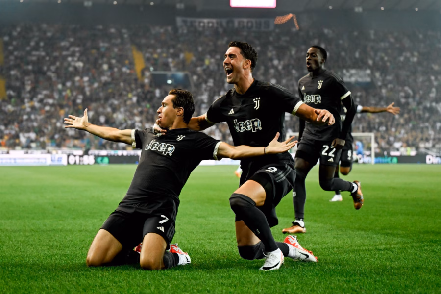 Chiesa esultanza Udinese-Juventus