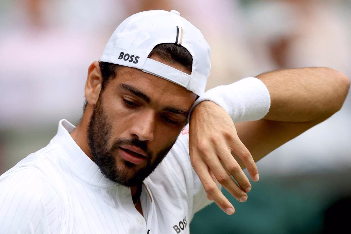 Matteo Berrettini in campo