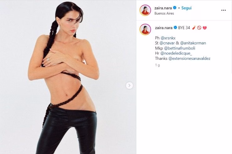 Zaira Nara lascia tutti senza fiato!