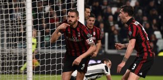 Bonucci esultanza Juventus-Milan