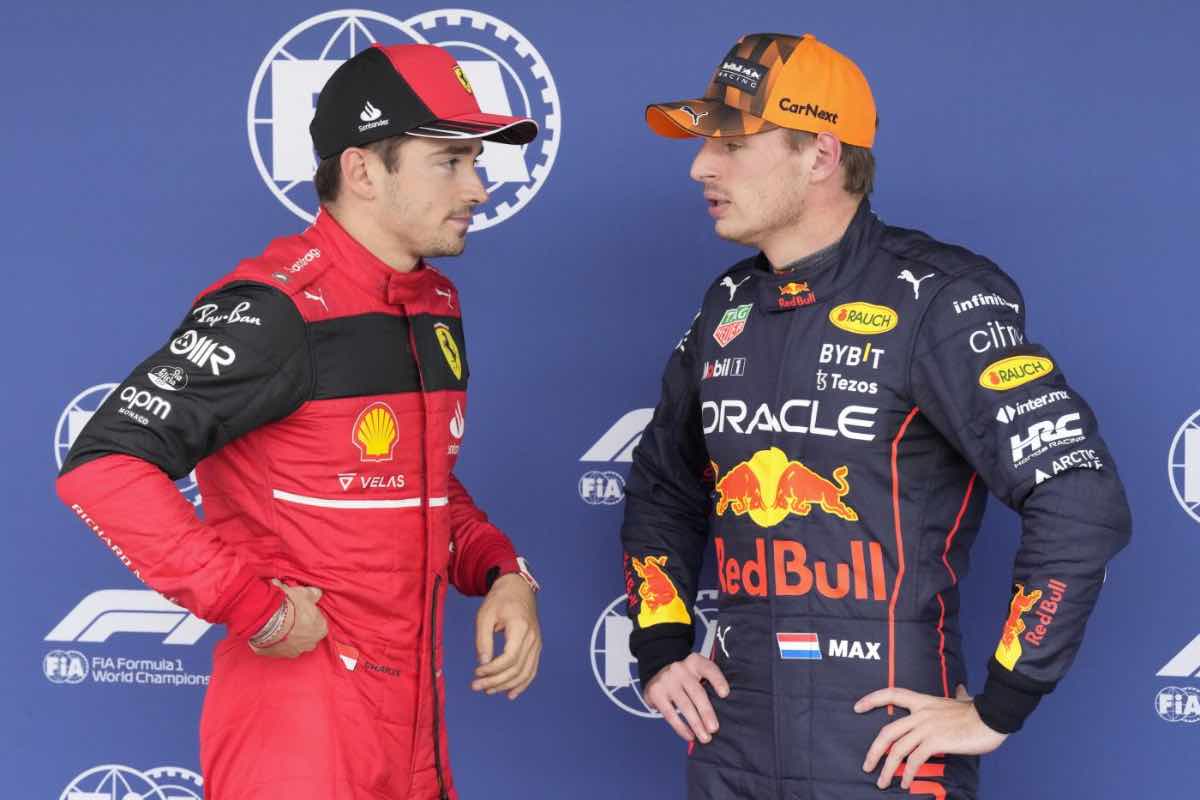 Leclerc Verstappen insieme in Red Bull