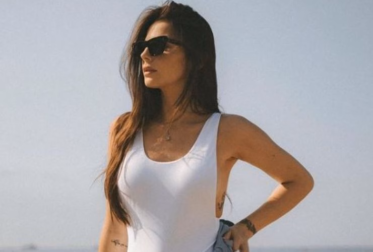 kelly piquet esaltata costume bianco