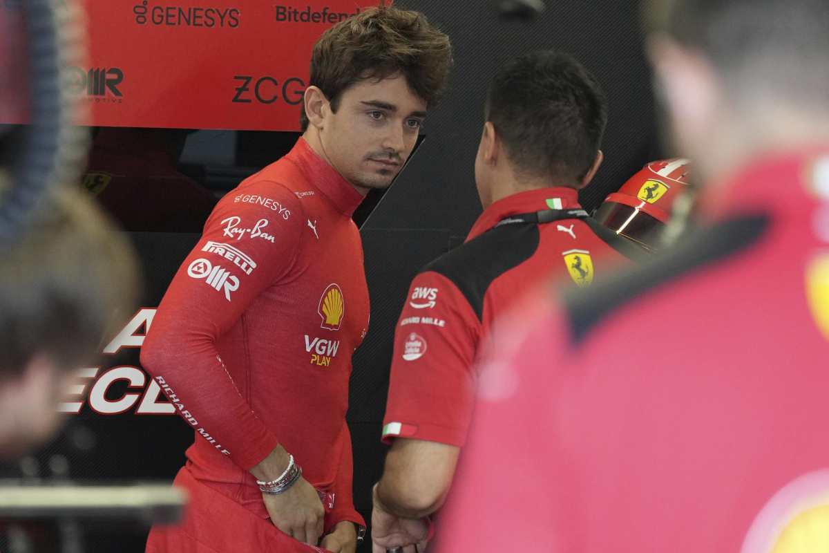 Leclerc impietrito Ferrari