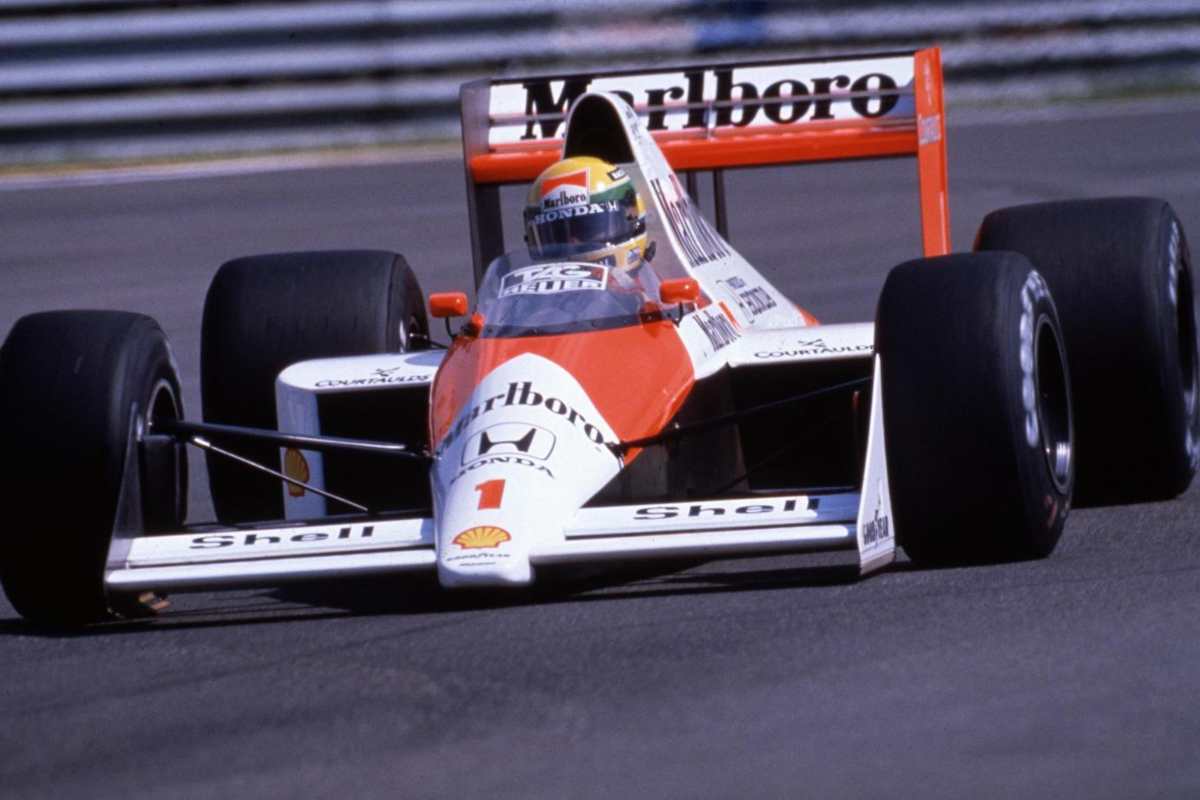 Ayrton Senna, la sua McLaren di nuovo in pista