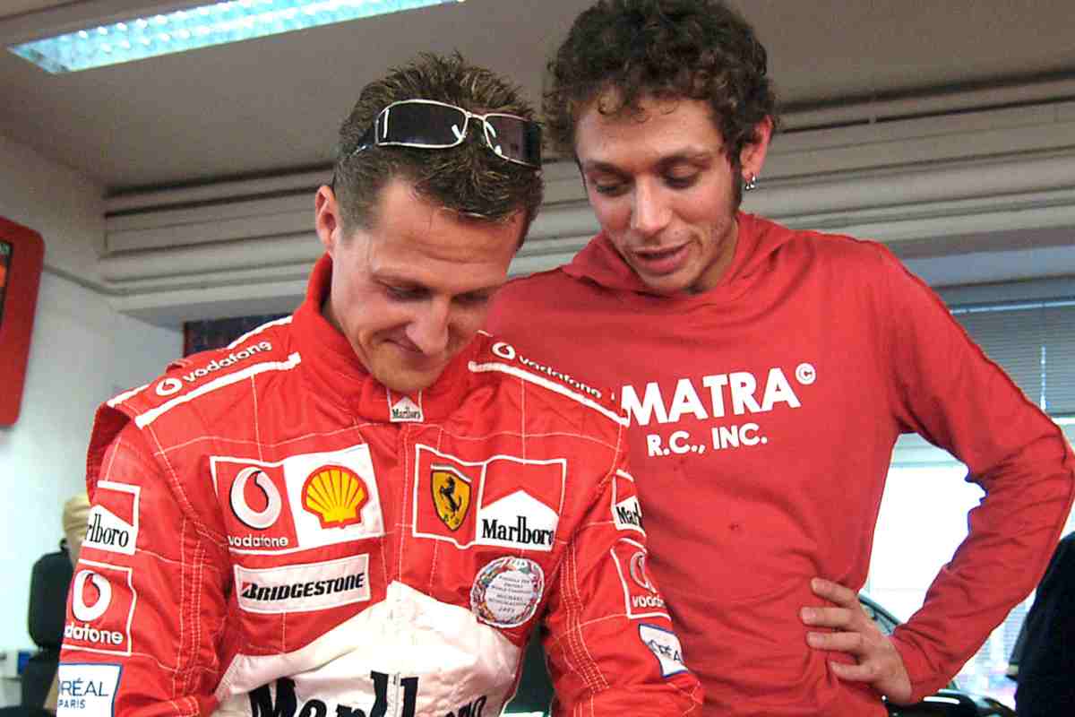 Michael Schumacher e Valentino Rossi, la storia si ripete: davvero incredibile