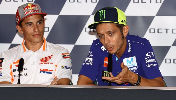 Rossi e Marquez ancora contro