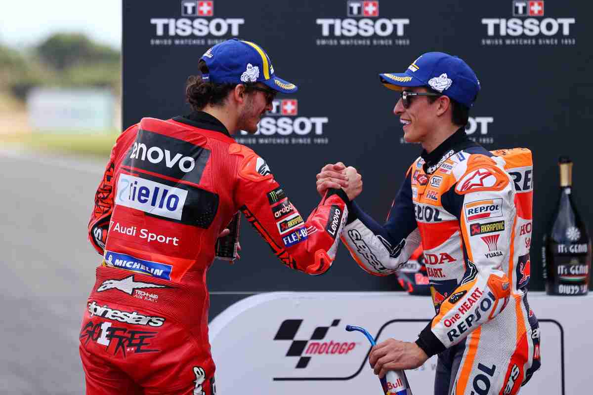Bagnaia e Marquez sono pronti: sfida con Rins