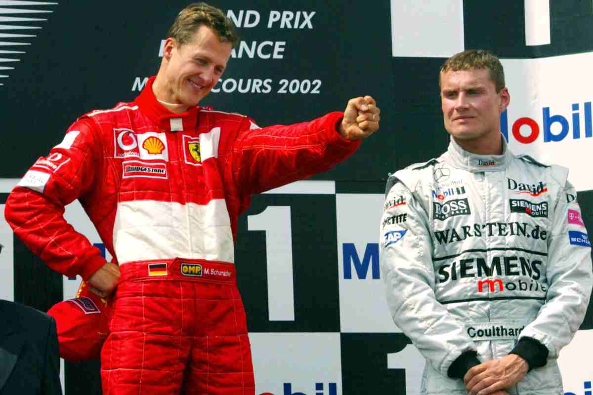 Schumacher e Coulthard, rivali non solo in pista: esce tutta la verità