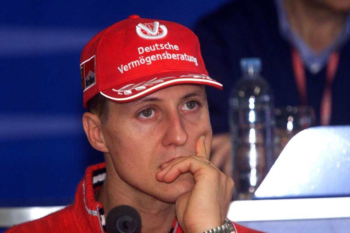 Gesto da brividi per Schumacher