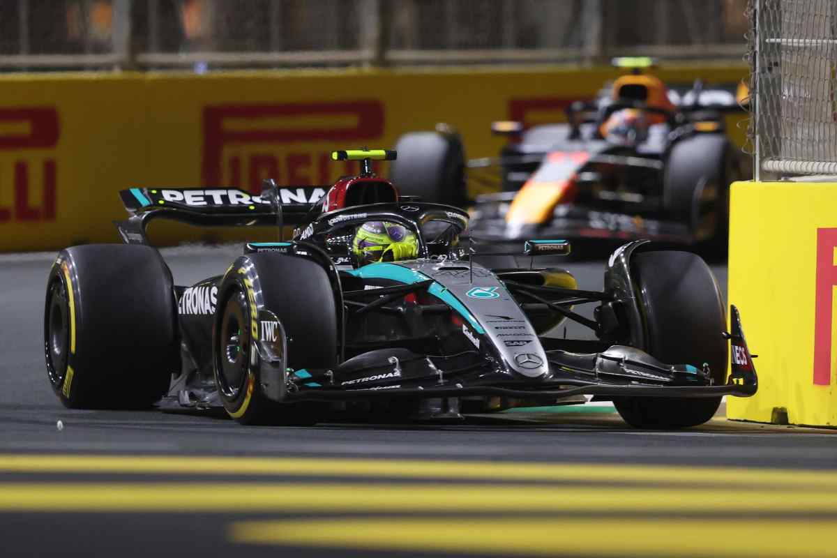 Hamilton stanco della Mercedes 