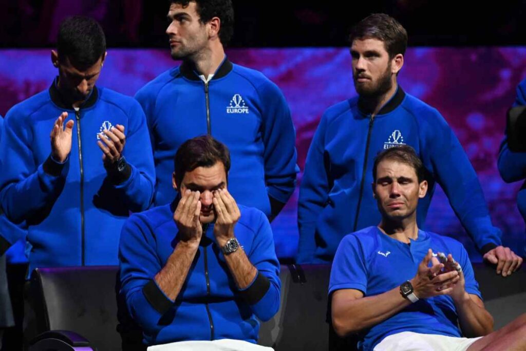 Lacrime per Federer e Nadal