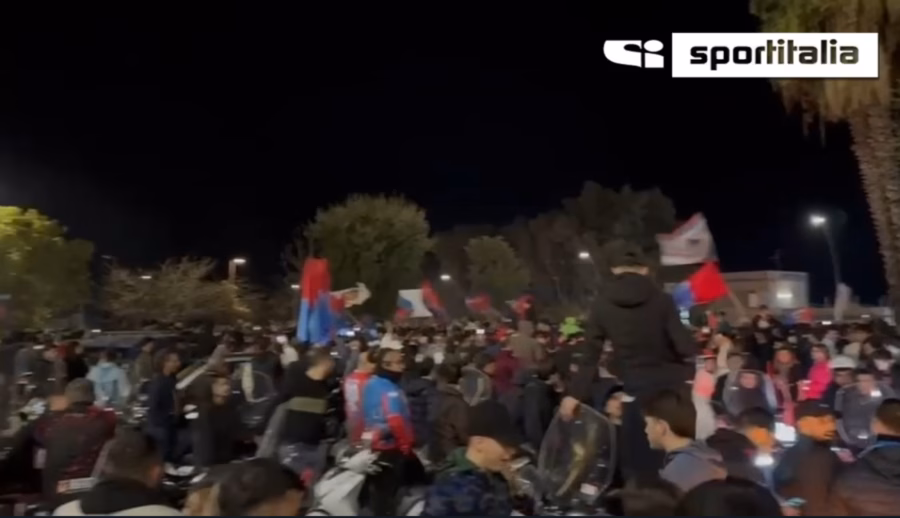 Festa a Catania per la Coppa Italia di Serie C