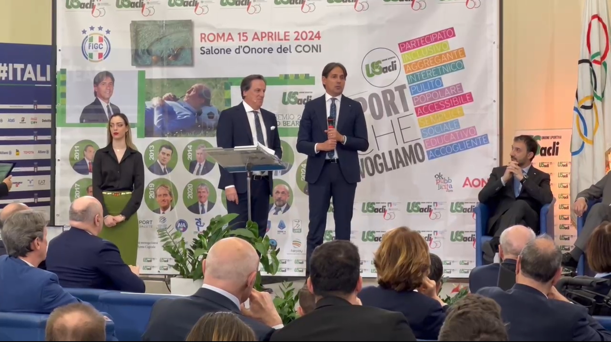 VIDEO – ‘Premio Bearzot’ a Simone Inzaghi: la consegna oggi al CONI