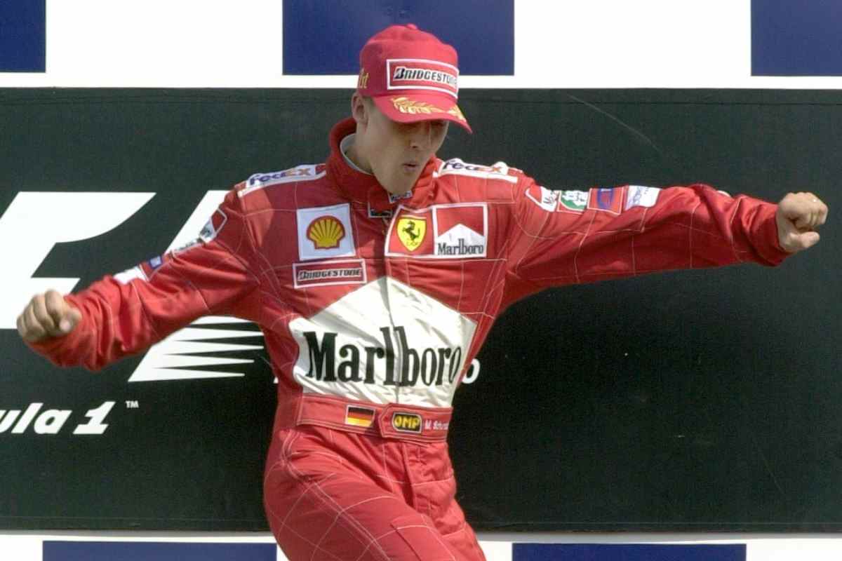 Schumacher a Monza con la Ferrari
