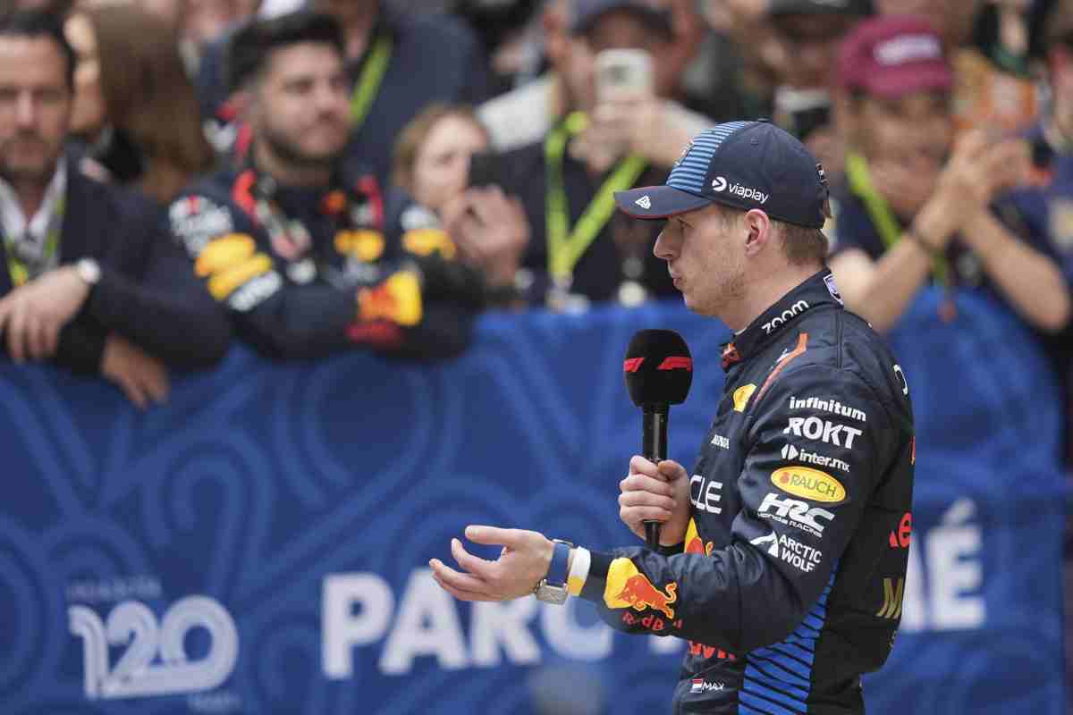 colpo di scena Verstappen