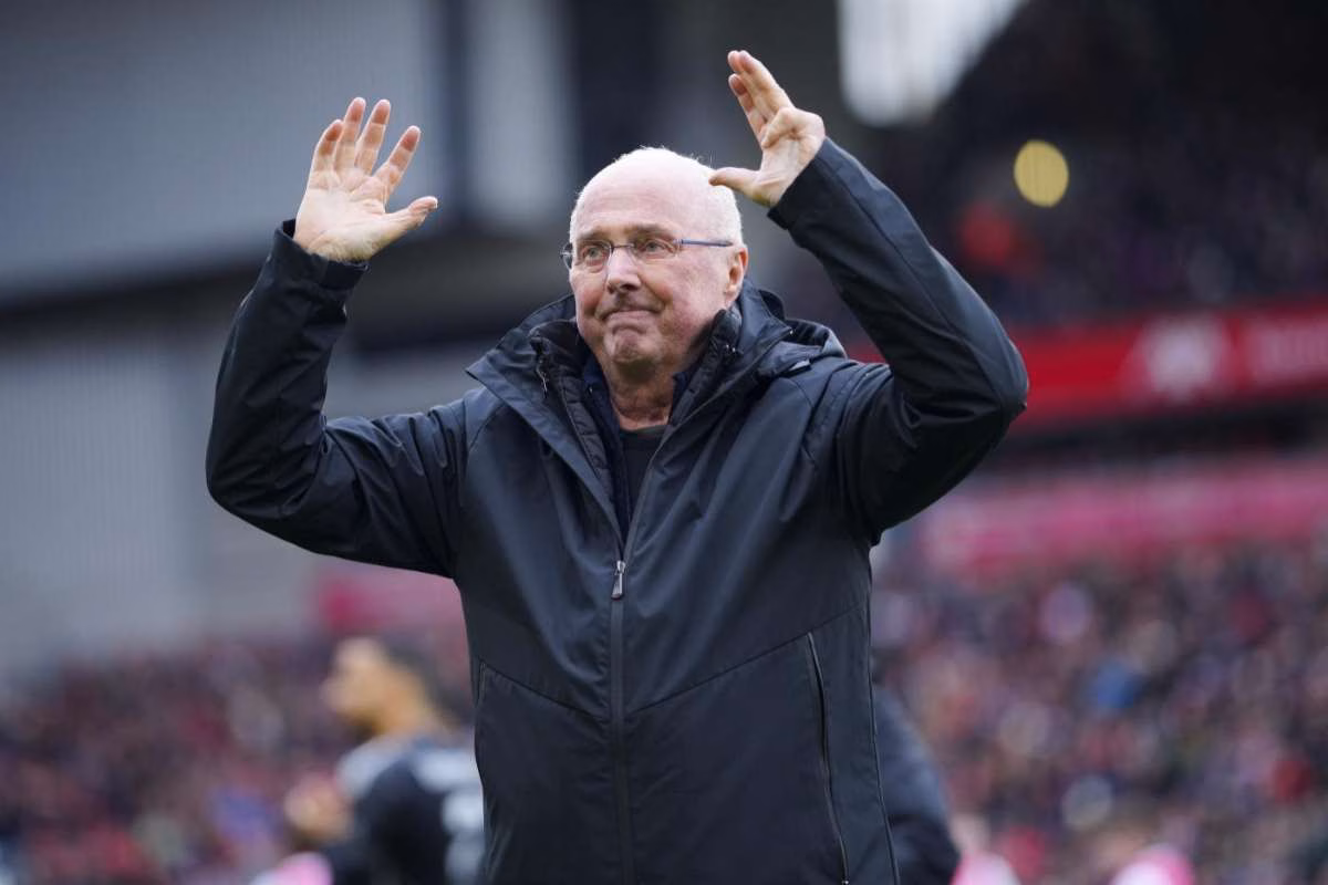 Sven Goran Eriksson commozione omaggio tifosi Goteborg