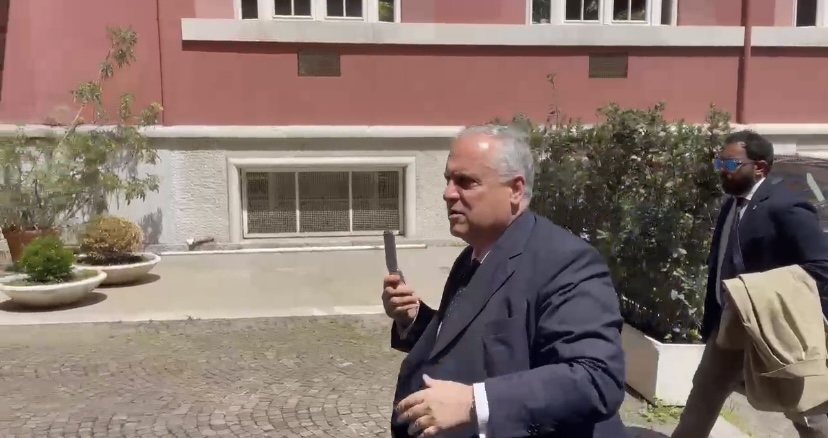 VIDEO – L’arrivo di Percassi, Lotito e Pradè all’Assemblea di Lega