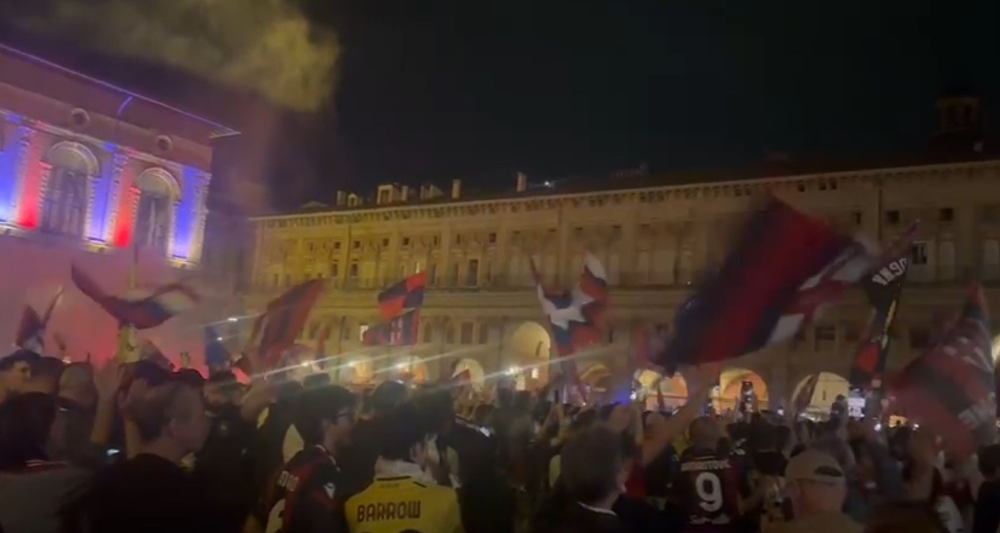 Il Bologna è in Champions League, scoppia la festa in città (VIDEO)
