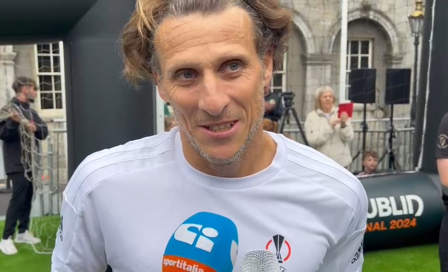 Forlan sull’EL: “Atalanta, grande lavoro. Stasera sarà importante difendere bene”