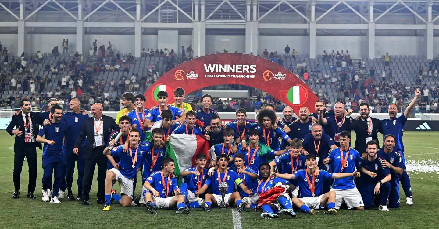 Italia under 17 sul tetto d’Europa: l’ultimo successo di un vivaio che sta fiorendo