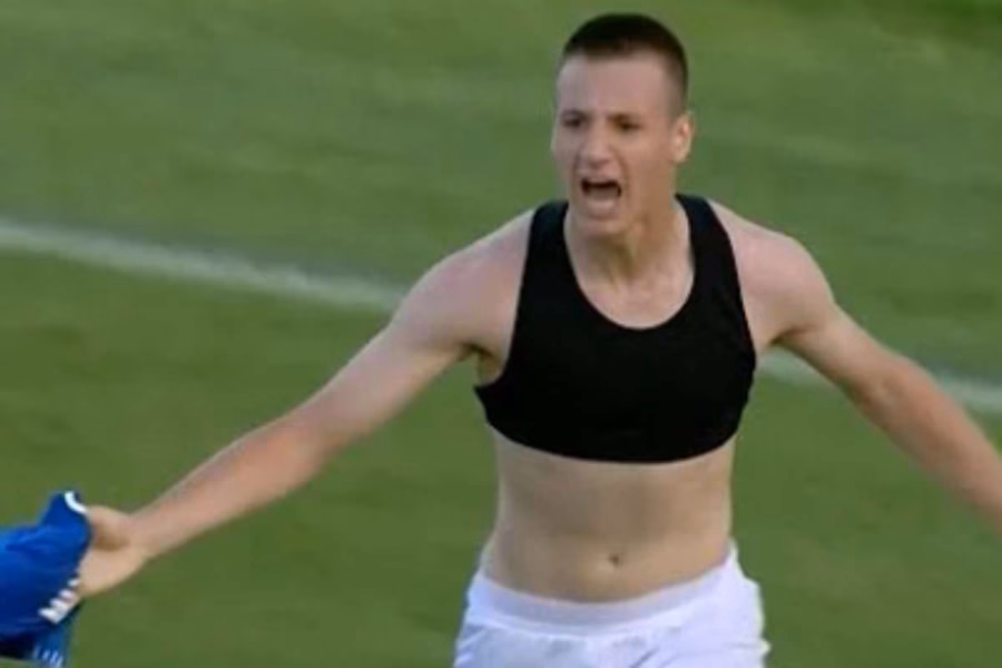 Francesco Camarda, attaccante del Milan in prestito al Lecce