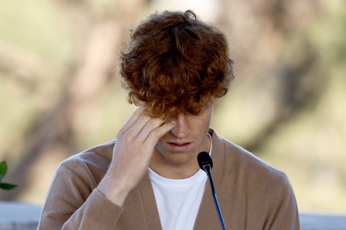 Ultim'ora Sinner: ha pianto