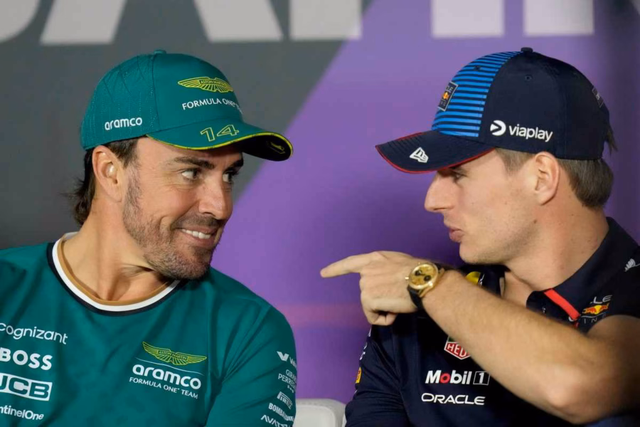 Alonso e Verstappen in conferenza stampa