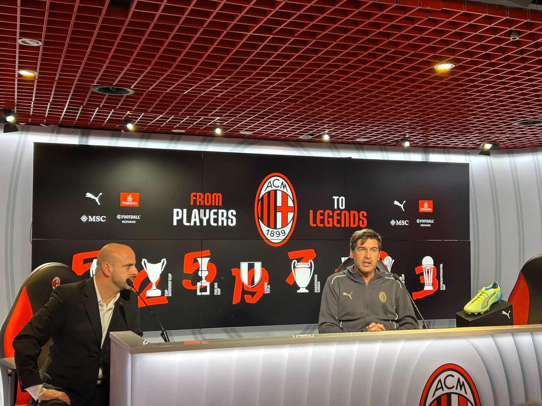 Fonseca conferenza stampa pre Cagliari-Milan