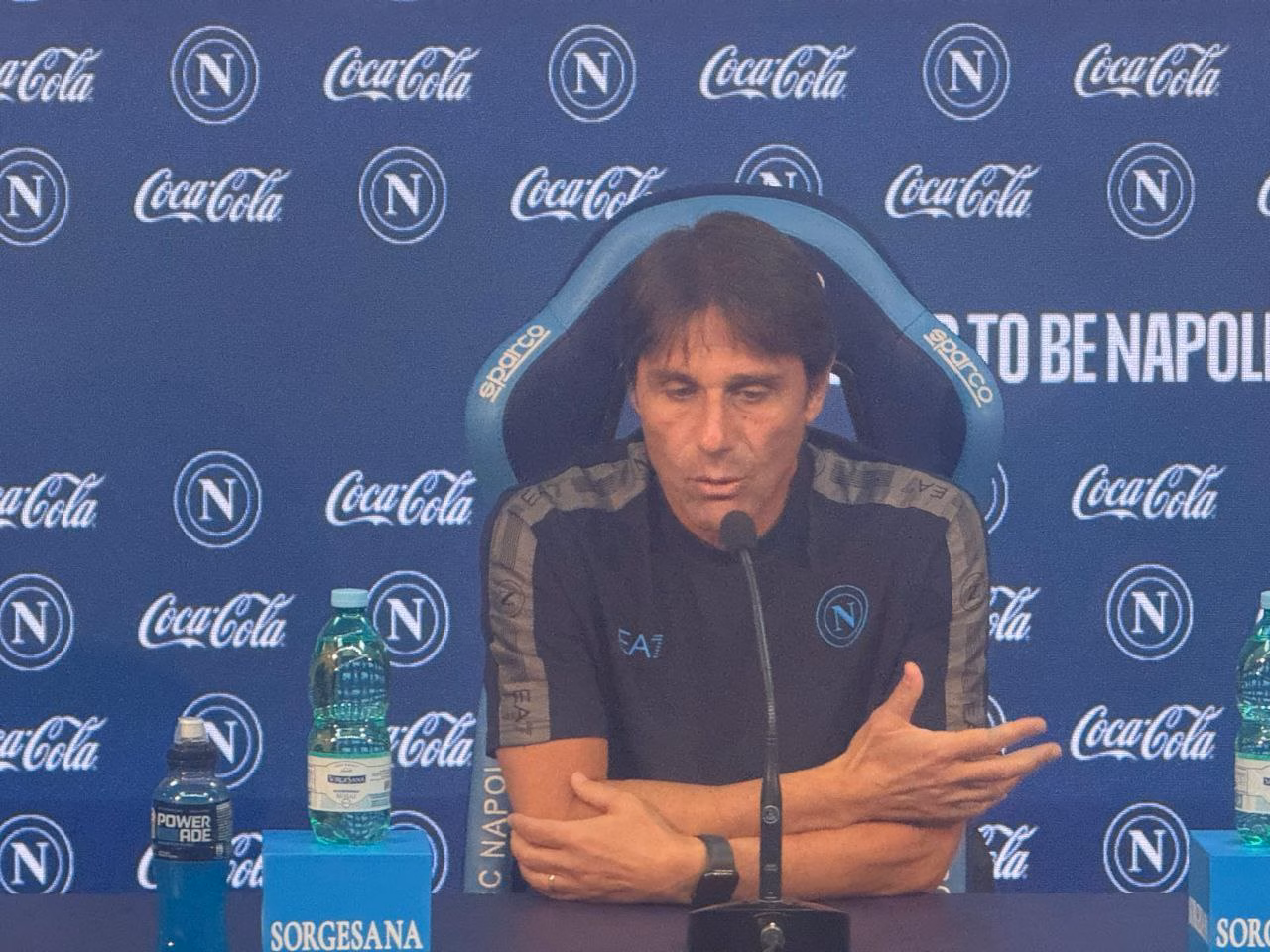 Antonio Conte, conferenza stampa Inter-Napoli