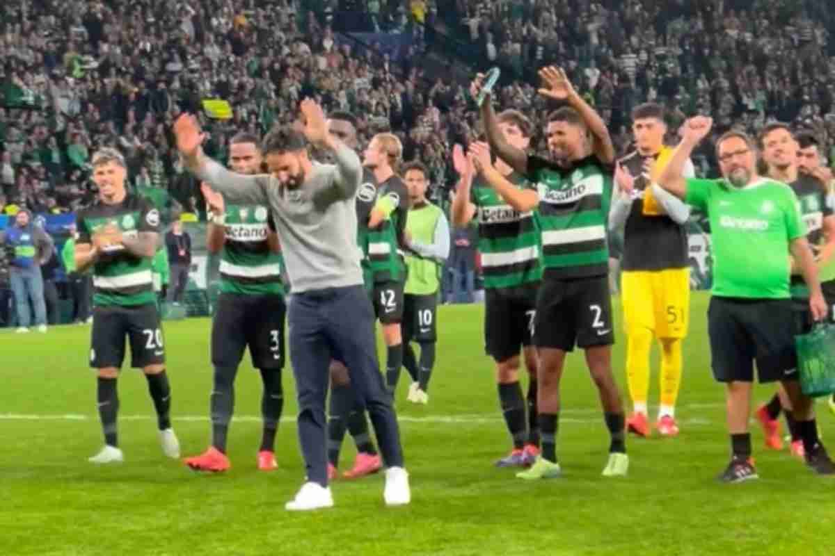 Sporting Lisbona, il saluto dello stadio a Ruben Amorim