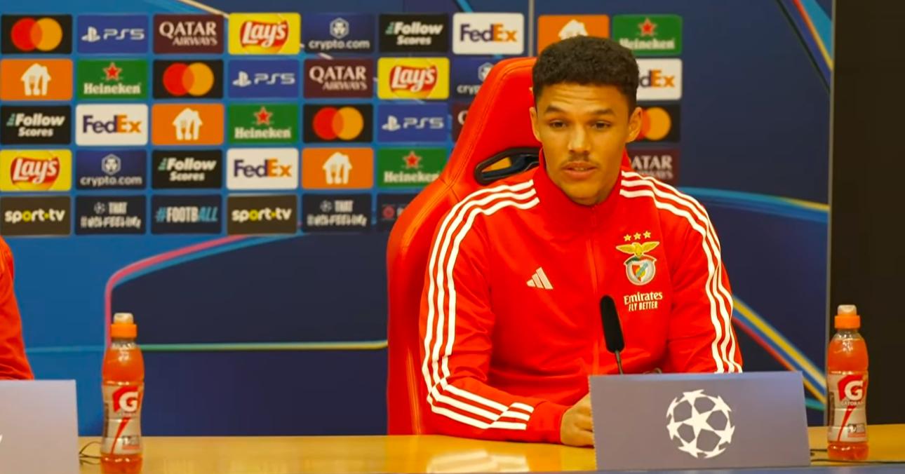 Benfica, Bah: “Il Bologna è una squadra fisica, ma siamo preparati. Di Maria? Un onore giocare con lui”